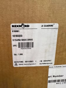 Rexnord #5115J25A, Link-Belt Quadrive Gearbox, 24.87 :1 ratio
