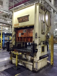 150 Ton, Verson #S2, 10" stroke, 19" Shut Height, 72" x 48" bed, 20 SPM, cushion