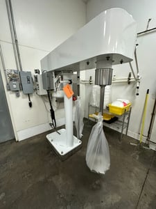25 HP Hi-Speed Disperser Mixer Homogenizer, 80 gallon capacity, variable speed, floor mounted