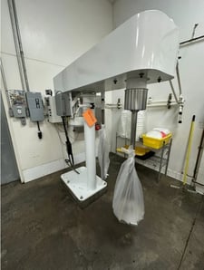 25 HP Hi-Speed Disperser Mixer Homogenizer, 80 gallon capacity, variable speed, floor mounted