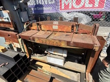 16 gauge x 52" Pexto #PH52A, Hydraulic Sheet Metal Shear, Roper Whitney foot pedal control