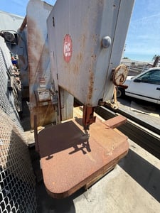24" x 12" Grob #4V-24, Vertical Band Saw, variable speed pulley, 24" throat, 1975