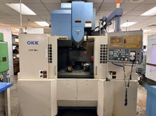 OKK VM-5 CNC 4" Axis Vertical Machining Center, 40" x 20" x 20" Travels, 20 automatic tool changer