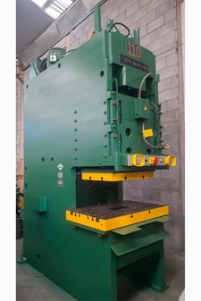 110 Ton, Cincinnati C-Frame, Hydraulic Press, 10" stroke, 27" x 42" table