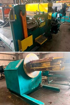 48" x 16" gauge Engel #UC50100, cut-to-length line, 10000 lb.
