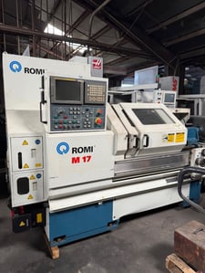 Romi #M17, lathe, 16.9" swing, 40" -43" centers, Fanuc 21iT, 10 HP, 4000 RPM, 2004