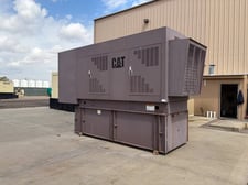 400 KW Caterpillar #3406, diesel generator, sound attenuated enclosure, 277/480 Volts, 166 hours, 2002