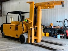 40000 lb. Caterpillar #T400, gas forklift, 148" lift height, 72" blade length