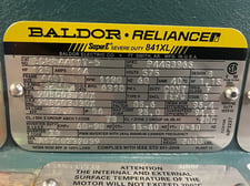 125 HP 1200 RPM Baldor Reliance, Frame 445T, TEFC BB, 575 Volts, New Surplus