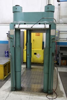 150 Ton, Windsor, Mold & Die Testing Press, 4-post hydraullic press, 39-1/2" stroke, 39"-78" opening