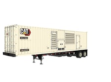 1000 KW Caterpillar #XQ1140, Tier 4 Final portable diesel generator set, dual C18 engines, 120-600V., 1,771