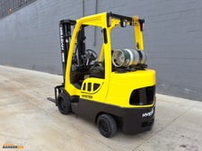 7000 lb. Hyster #S70FT, forklift, propane, foot & hand controls, 187" lift height, side shift, mast tilt
