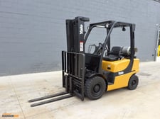 5000 lb. Yale #GLP050VX, pneumatic forklift, propane, foot & hand controls, 194" lift height, side shift