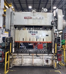 150 Ton, Niagara #SC2-150-96, straight side double crank press, 10" stroke, 9" adj., 96" x 36" bed, 20-45