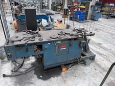 Spiral Helix #SPORT, hydraulic gorelocker elbow machine, 9"-50" diameter range, 18-26 gauge, 2003