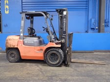 6800 lb. Toyota #7FGU35, Propane Forklift, 187" Lift, 54" x 6" Forks, 6,966 hours, AS IS