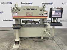 60 Ton, Accurpress #7606, CNC press brake, 6' overall, 54.5" between housing, 8" stroke, 10 HP, ETS 3000