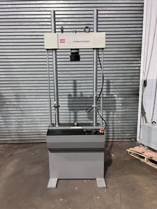 22 KIP (100kN), MTS #318.10, fatigue load frame, 2 columns, 20.75" btwn columns, 20.75" x 8.25" table