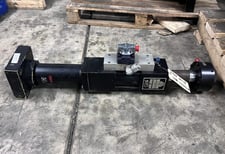 MTS #204.23, hydraulic test actuator, 10 KIP, 6" dynamic stroke, internal LVDT, 10 GPM MTS/MOOG Servo valve