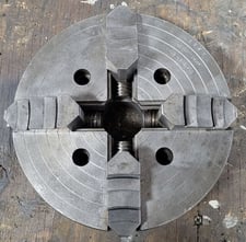 10" Pratt & Whitney, 4-jaw chuck, Flat Back