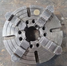 12" Bison, 4-jaws chuck lathe, plain back