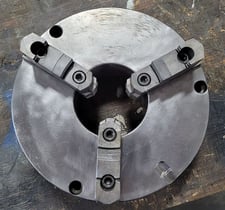 12" Pratt & Whitney Burnerd, 3-jaw scroll chuck, plain back
