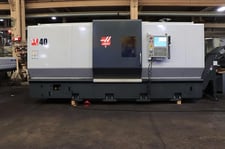 Haas #ST-40, CNC chucker lathe, 35.5" swing, 3-jaw 15" hydraulic chuck, 4" bar, toolsetter, 2012