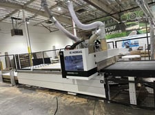 Homag #Centateq-N-300, flat table bridge gantry machine, loading & unloading, 145.7" X, 61" Y, 12.8" Z, 2021