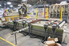 Biesse #Rover-B-4.35, CNC machining center, 126" X, 59" Y, 6" Z, 20000 RPM, 6-panel suport rails, 2004