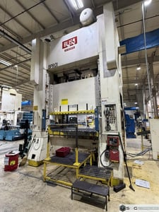 500 Ton, Bliss #SC2-500-96-54, straight side double crank mechanical press, 12" stroke, 44" Shut Height, 12"