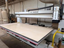 Onsrud #122C18C, CNC router, 5' x 10' twin moving tables, 12 ATC, 24000 RPM, 2013