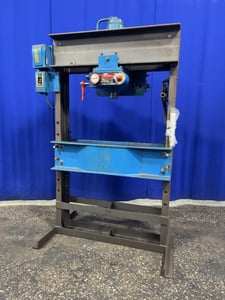 75 Ton, Dake Hydraulic Shop Press, 2 HP, 1725 RPM, 230/460 V.