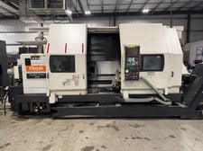 Mazak #Slant-Turn-50N-2000, CNC lathe, 22.6" X, 80" Z, 28" turning diameter, 21" chuck, 3.5" bar, 50 HP, 750