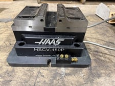 Haas #HSCV-150P, Pneumatic Self-Centering Vise, 6" jaw width, 0.2" jaw stroke, riser block, 2021
