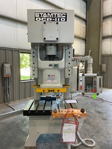110 Ton, Stamtec #OCP-110, OBI Flywheel Mechanical Stamping Press