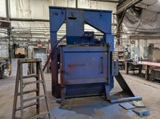 48" Goff #SDC1850, Rotary Table Shot Blast Machine, 15 HP wheel, 230 Volts, 3PH, 1981