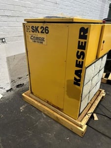 92 cfm, 110 psi, Kaeser #SK26, air compressor, 20 HP