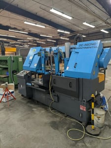 24" x 22" DoAll #DC-560NC, horizontal band saw, 260" x 2" blade, 72-390 SFPM, touch screen Control