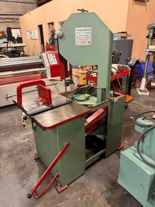 10" x 12" Er Maier #KM1012, Roll-In Vertical Bandsaw, 18" x 30" table, 10'-2" saw blade length x 3/4" blade
