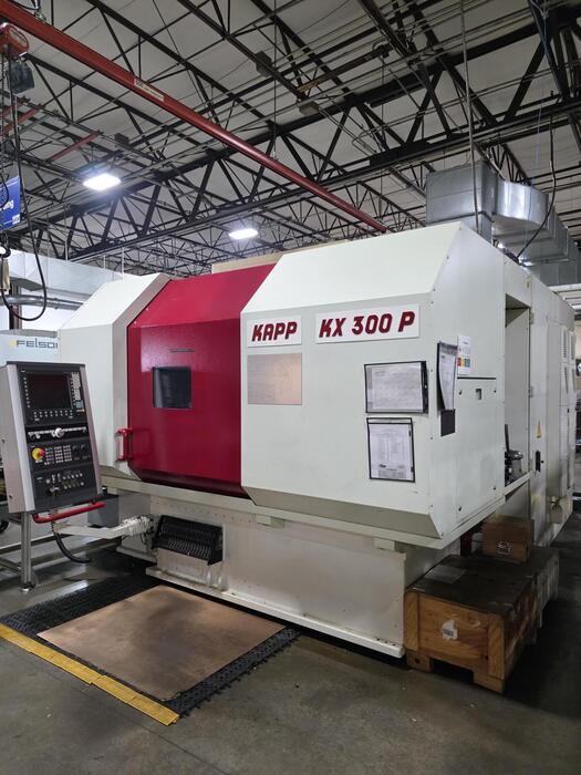 Kapp #KX-300-P, CNC Gear Grinder, 0.020"-0.394" profile grinding, 12.6" max. face width, 11.81" max. tip
