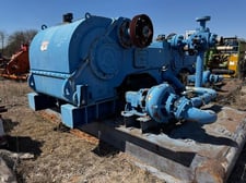 Gardner Denver #PZ9, triplex mud pump, mounted on skid