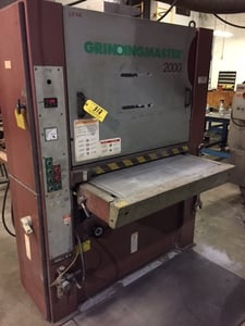36" Grindingmaster 2000 #MSB-900, sander, motorized table height adjustment, Griva dust collector, 1994