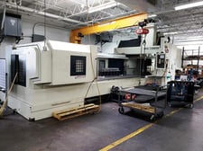 Johnford #DMC-5100Shut Height, CNC gantry machining center, 200.7" X Travel, 70.9" Y Travel, 31.5" Z, 6k RPM