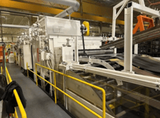 68" x .032" Laminating / Bonding Adhesive Line, 45,000 lb, 72" outside dimension, 24" ID, 25 FPM, 1990