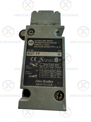 Allen-Bradley Oiltight Limit Switch 802T-FP 120-600V Allis-Chalmers