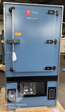 25" width x 38" H x 20" L Blue M #DC-336, single door cabinet oven, 650°F, electric, like new