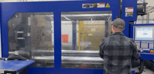 787 Ton, 137.25 oz., Haitian #MAII-7000/5000, with MaxBW15 ARI robot injection molding machine, 2016