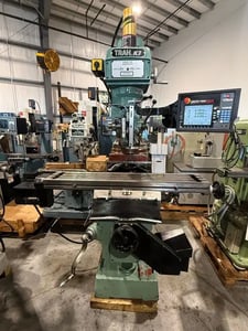 Trak #K3, CNC vertical machining center, 10" x50" tbl., 3 HP, 32" X, 16" Y, 15" Z, 60-4200 RPM, R-8, 2-Axis