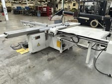 SCM #SI-350-E, sliding table saw, programmable, motorized blade adjustments, powered rip fence positioning