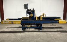 Baker #BBR-0, horizontal band resaw with powered return, single head, 20 HP TEFC motor
